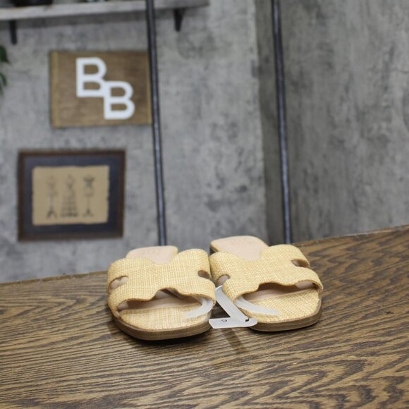 NWT A New Day Womens Nina Raffia H-Band Slide Sandals 92244961 Beige Brown 6M - Picture 7 of 10